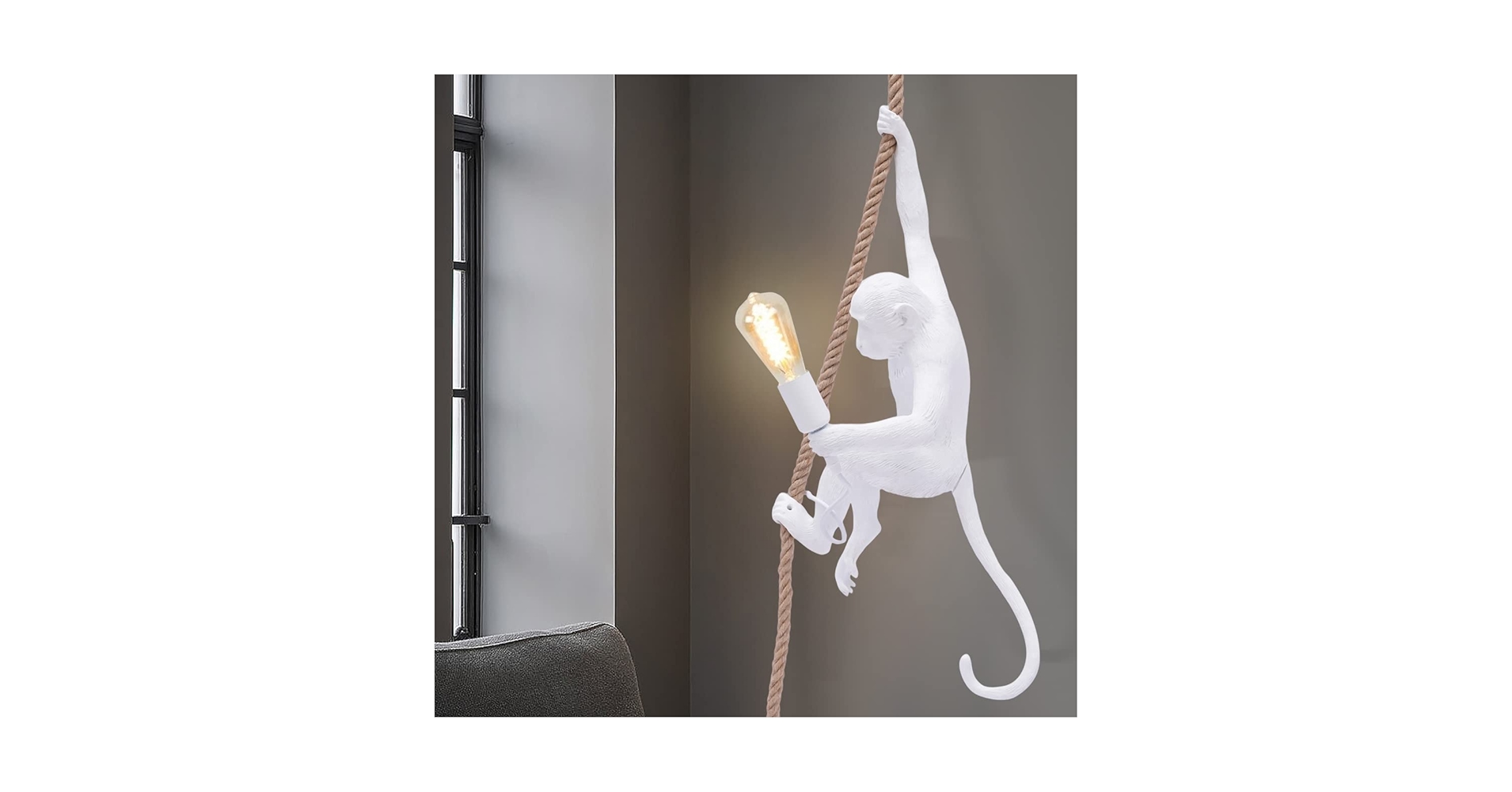 GXFCHYL Pendant Light, Monkey Hanging Light Fixture, Resin